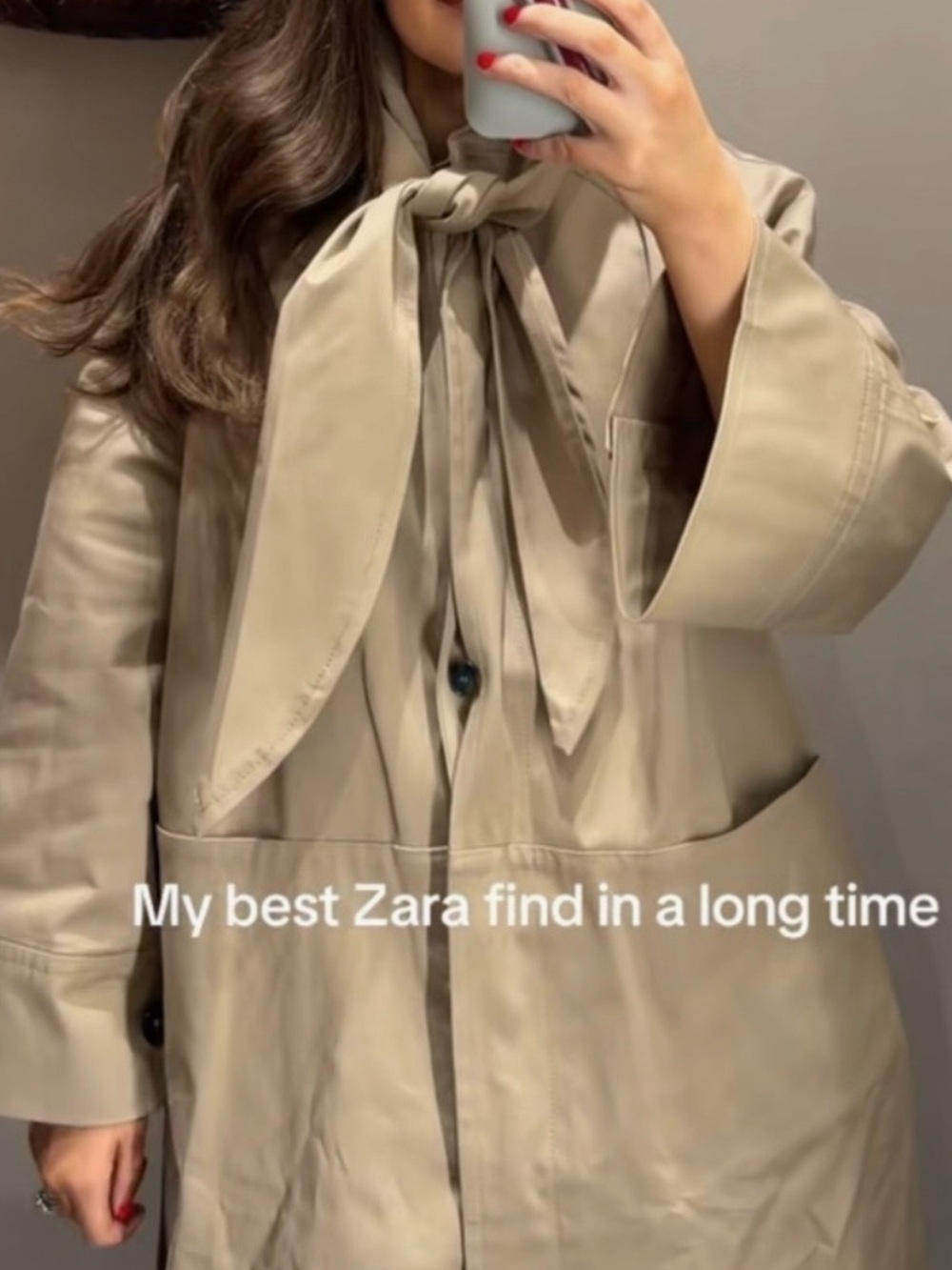 ZARA OVERSIZE TRENCH COAT WITH SCARF ZW LIMITED EDITION NEW SS26 Size M - Picture 9 of 15